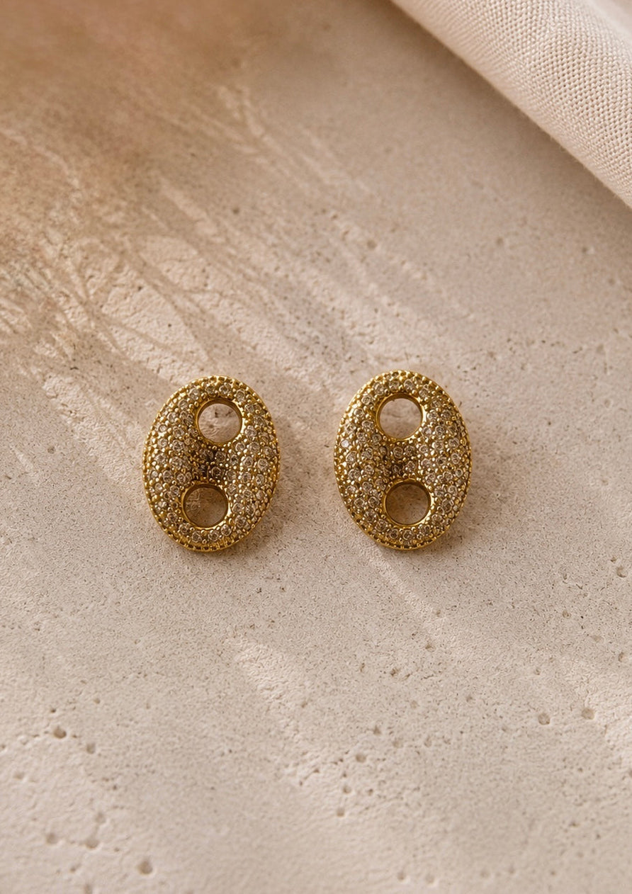Oval Shaped Earring