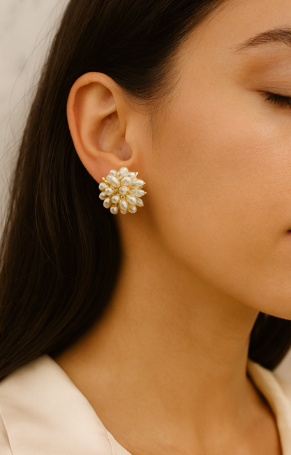 Coral Handcrafted Earring