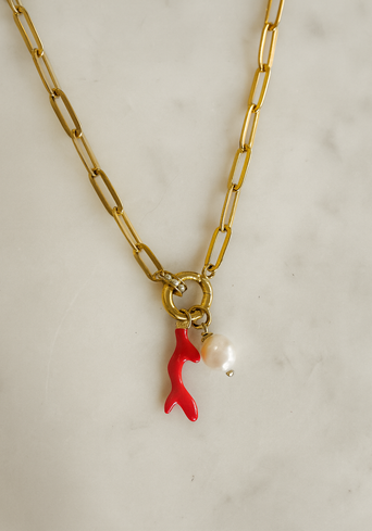Coral Chain Necklace