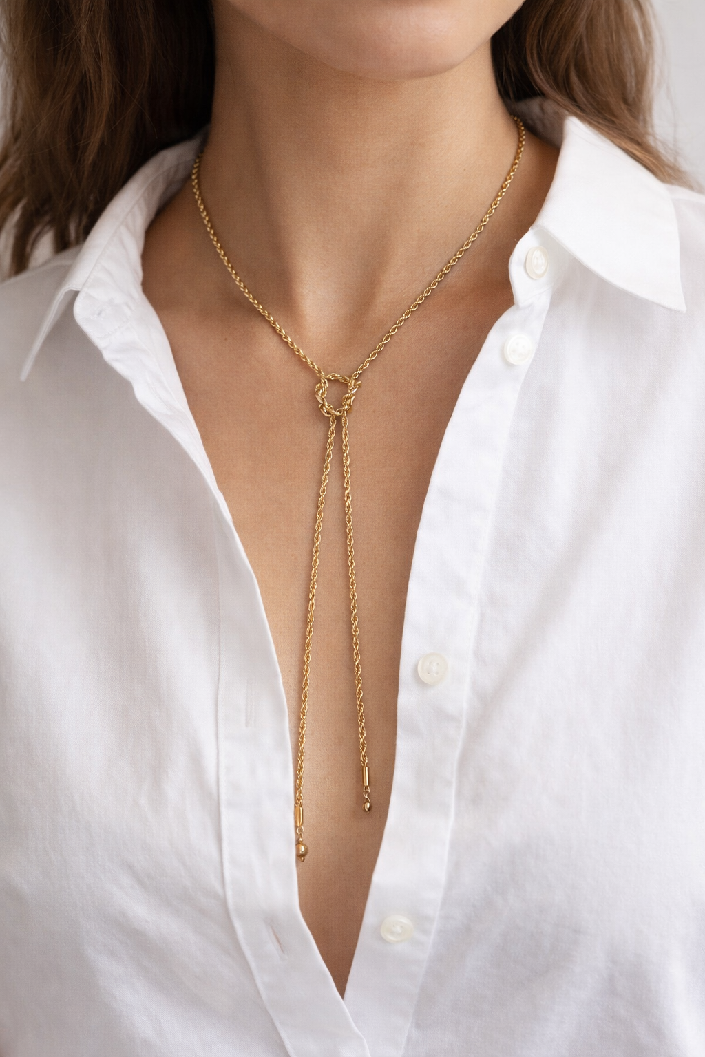Golden Knot Necklace