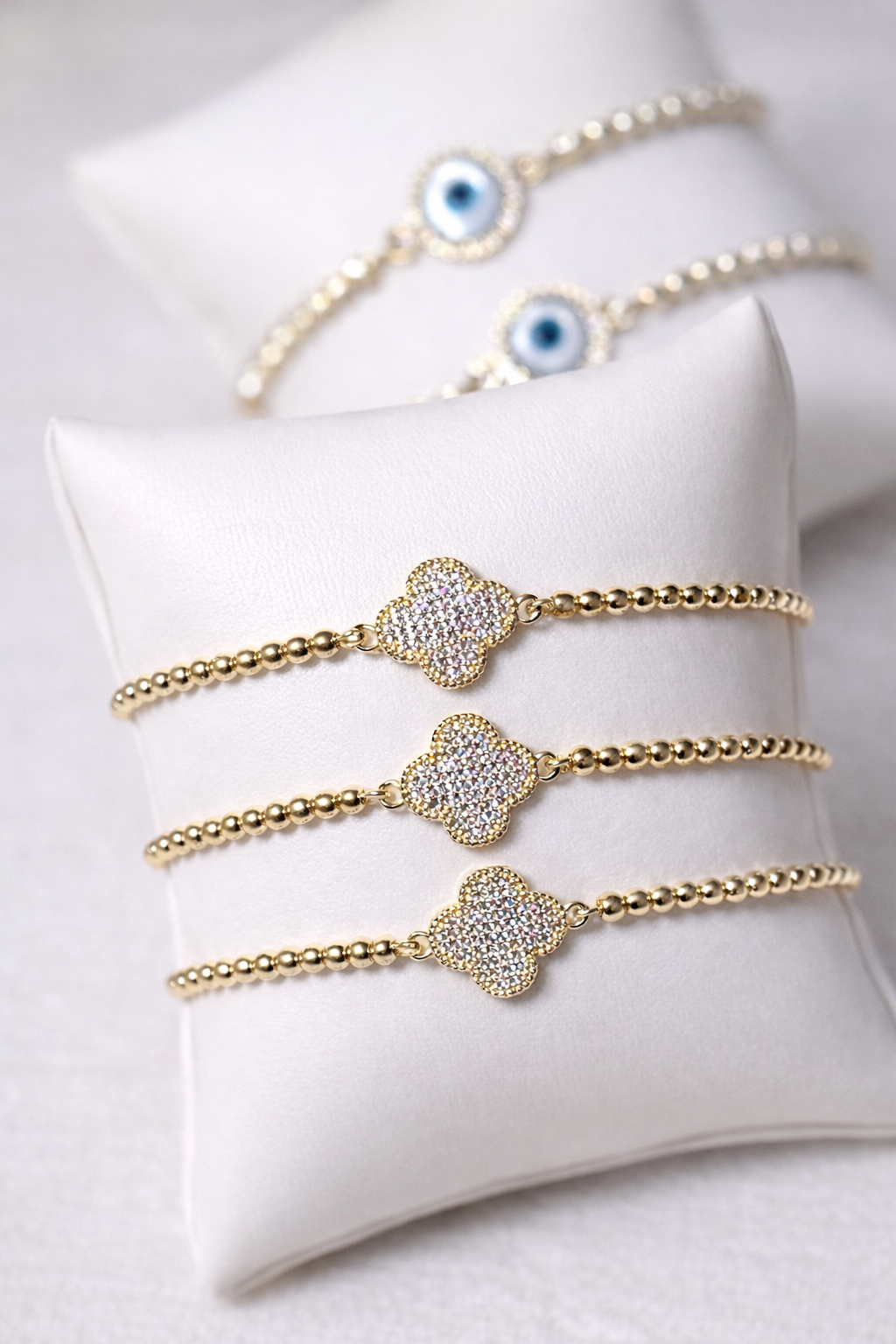 Lumi Clover Gold-Plated Bracelet