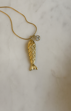 Golden Fish Necklace