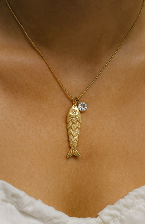 Golden Fish Necklace