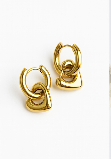 Golden Heart Hoop