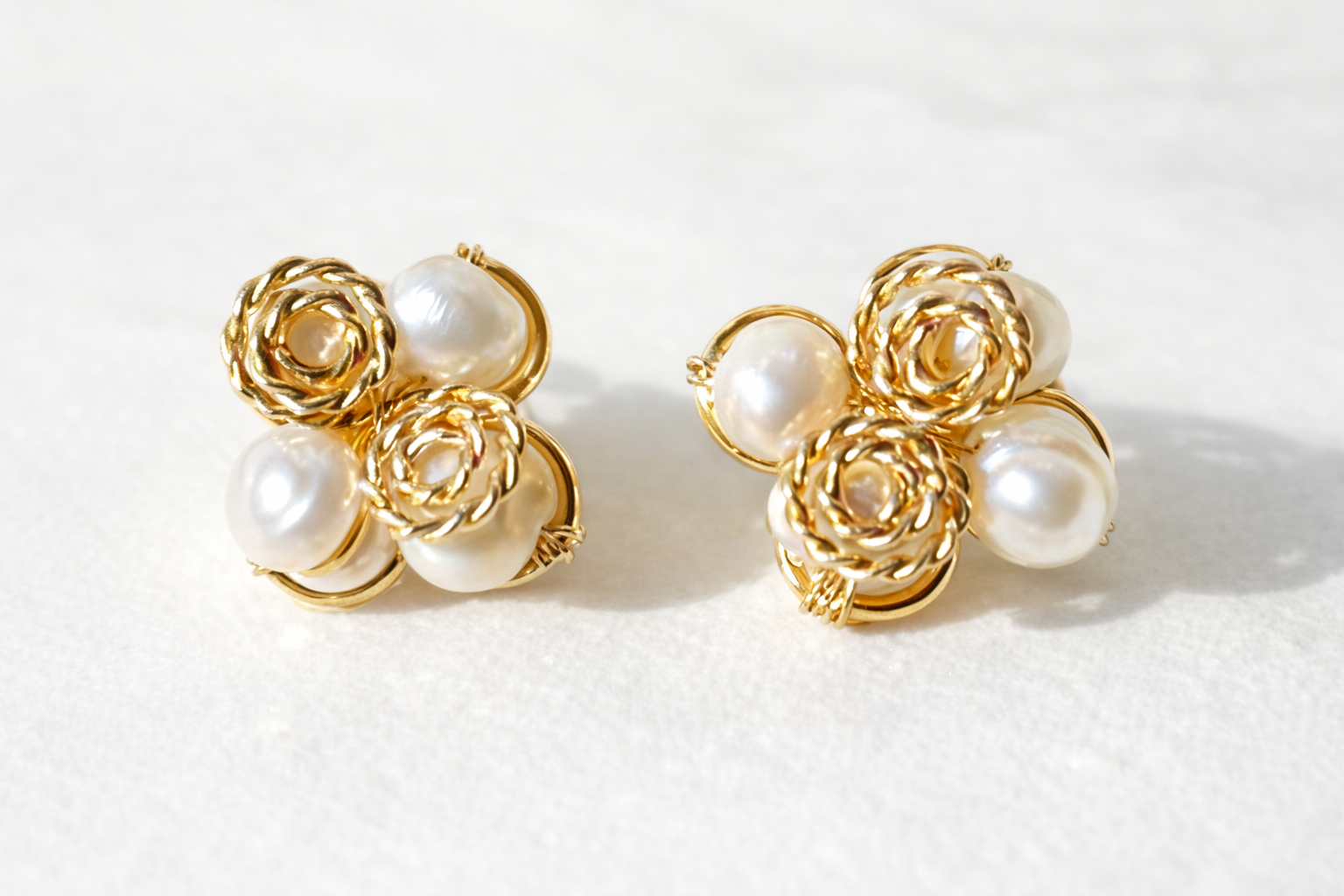 Real Pearl Handcrafted Earring